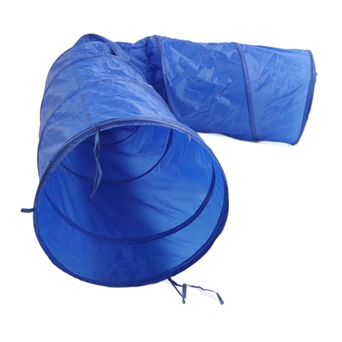 Naroote Dog Equipment, Training Equipment for Dogs Dog Tunnel with Carry Bag 19.7 X 118.1in Oxford Fabric Dog Tunnel, Foldable Cat Pet Training Tunnel for