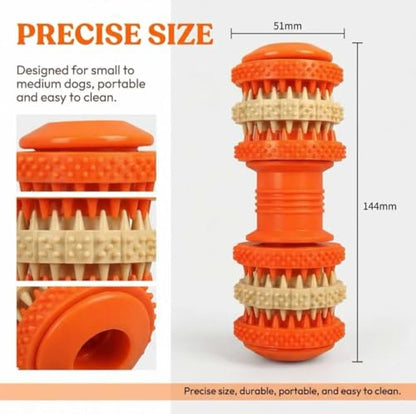 Dog chew Toys, Suitable for Teething Pets, Durable, and Good for Dental Cleaning. Interactive Dog Toys for Small, Medium, and Puppy chewers. - color: Dumbbell