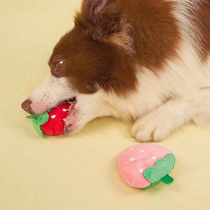 Small Dog Toys, Pink Puppy Toys, 4 Packs Dog Chew Toys for Fun | Dog Squeaky Toys, Plush Small Dog Toys for Dogs