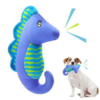 Squeaky Dog Toys, Floating Dog Toys for Indoor or Outward Play, Interactive Dog Gifts for Small and Medium Dogs – Seahorse - style: D-Seahorse