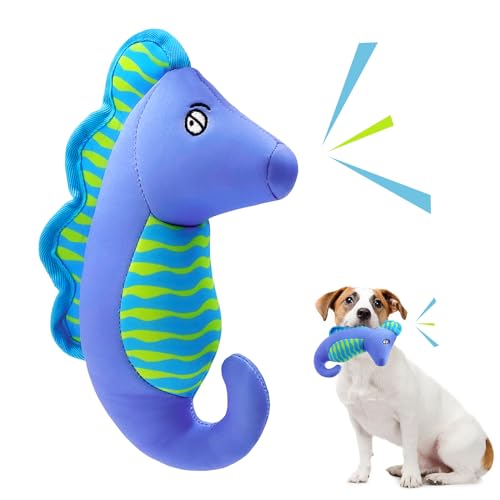 Squeaky Dog Toys, Floating Dog Toys for Indoor or Outward Play, Interactive Dog Gifts for Small and Medium Dogs – Seahorse - style: D-Seahorse