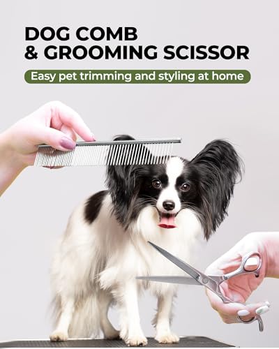 Dog Brush for Shedding Grooming,6 Pack Long-Pin Brush Set for Long Haired Dog Cat Goldendoodles Poodles Doodles Green - color: B-Green