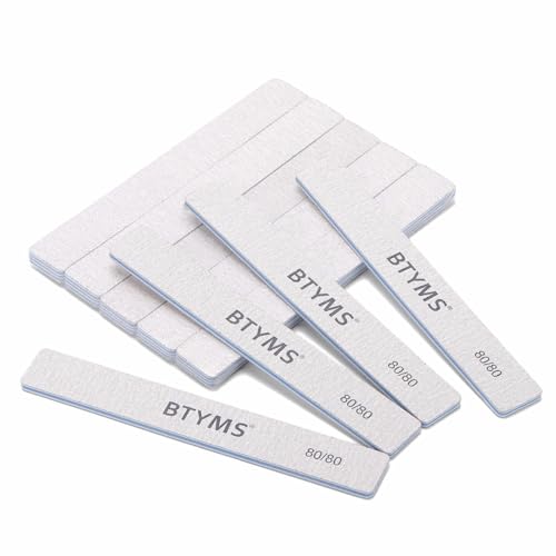 15 Count 80/80 Grit Nail Files for Acrylic Nails, Reusable Buffering Files Double Sided Emery Boards for Nails - size: 80/80 Grit(15 Count)