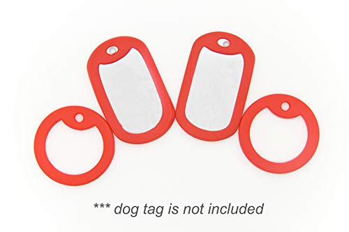 500 pcs Red Military Army Dog Tag Silencer Silicone/Rubber Silencer