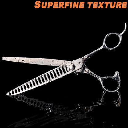 High-end Professional Dog Grooming Thinning Scissors Teeth Cutting Blending Shears Pet Texturizing Shears 7.5 Inch Extremely Very Sharp Stainless Steel Alloy For Cat Other Animals Groomer - size: 7.5inch, style: Thinning Shears