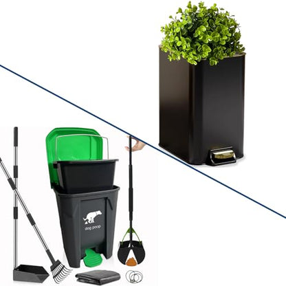 Yatmung 7 Pack - Dog Poop Trash Can Outside