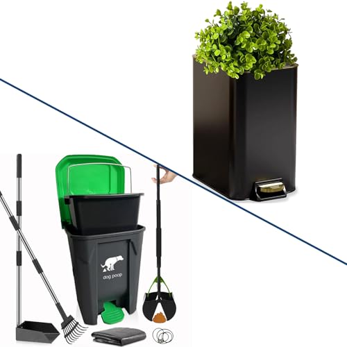 Yatmung 7 Pack - Dog Poop Trash Can Outside