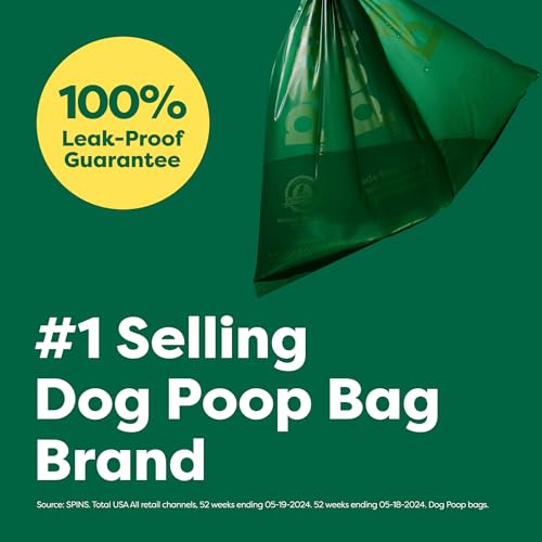 Earth Rated Poop Bags for Dogs, Guaranteed Leak Proof and Extra Thick Waste Bag Refill Rolls, Unscented, 270 Bags - size: 270 Bags, style: Unscented