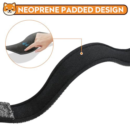 Reflective Dog Collar, Adjustable Soft Neoprene Padded Nylon Pet Collars with Buckle for Small Dogs, Black,S - color: Black, size: Small