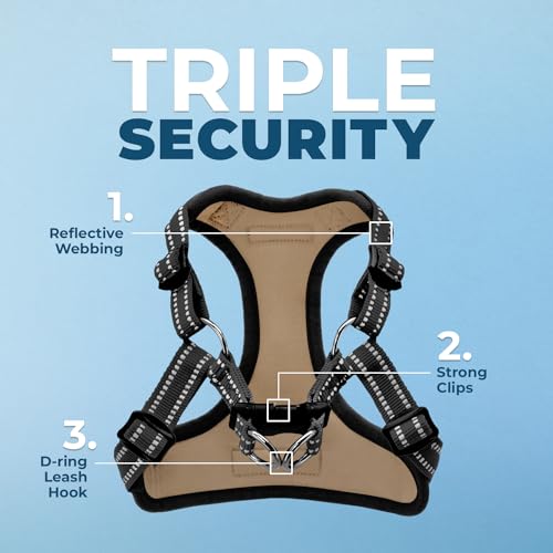 Best Pet Supplies Voyager Adjustable Step-in Flex Breathable Mesh Dog Harness for Small Medium Large Dogs (Army/Black Trim), XS - color: Harness (Army/Black Trim), size: XS