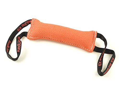 REDLINE K-9 Dog Bite Tug Toy 3" X 16" 2 Handle Bite Suit French Linen (Orange) - color: Orange
