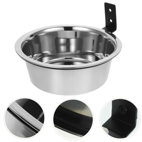Elevated Dog Bowl and Water Dish Wall Mounted Raised Pet Feeder 8-inch for Large Dogs and Puppies Sturdy Raised Feeding Station