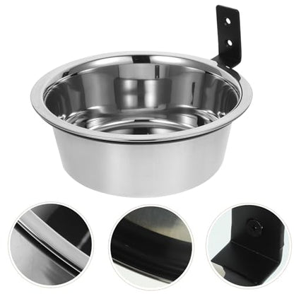 Elevated Dog Bowl and Water Dish Wall Mounted Raised Pet Feeder 8-inch for Large Dogs and Puppies Sturdy Raised Feeding Station