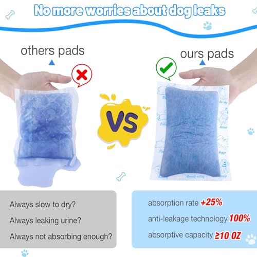 Dog Diaper Liners for Dog Diapers Male and Female 150ct Super Absorption Disposable Booster Pads for Most Reusable Pet Belly Bands, Washable Puppy Diapers Wraps - size: Regular (150 Count)