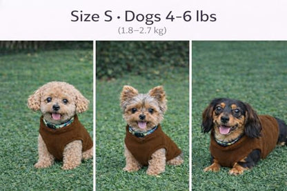 JACKO & CO - Fleece Vest Dog Sweater with Leash Ring - Soft, Warm & Lightweight Pullover Coat for Small & Medium Dogs, Puppies & Cats - Cozy Fall/Winter/Spring Pet Jacket (Chocolate Brown, S (4-6lbs) - color: Chocolate Brown, size: S (4-6lbs)