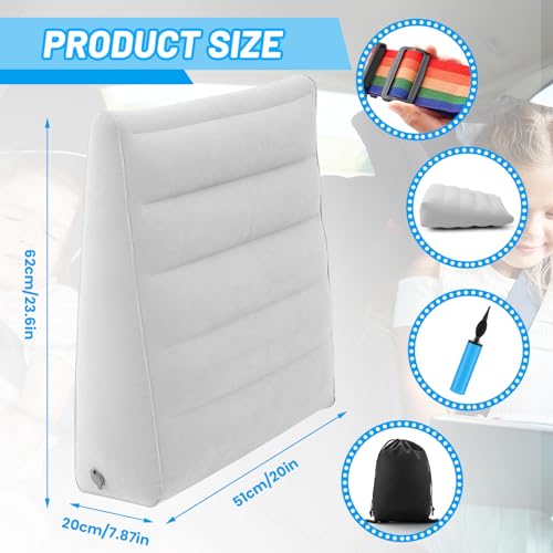 BBTO Inflatable Car Backseat Divider, Car Seat Divider, Portable Back Seat Rest for Kids to Stop Fighting Reduce Stress for Parents on Long Driving