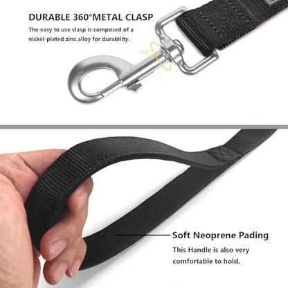 Basic Dog Leashes 6 FT Padded Handle Nylon Dogs Leashes for Small Dogs Black - color: Black, size: Small : 5/8" x 6 FT