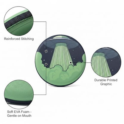Soft EVA Foam Dog Flying Disc, Floating Fetch Toy for Water & Outdoor Play, 5.9 Inch Green