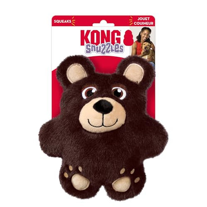 KONG Snuzzles Dog Toy, Plush Squeaker, Crinkle Sounds, Soft Durable Indoor Play (Bear/Bunny, Medium) - color: Bear/Bunny, size: Medium