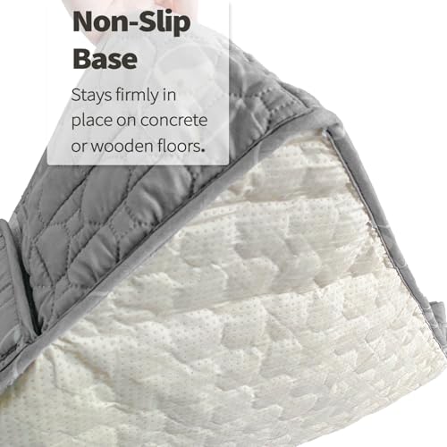 PJYuCien Playpen Bottom Pad for 36'' Width 4 Panel Pen, Gray | Protect Floor, Easy to Move and Clean – Perfect for Puppy, Duck, and Other Small Animals，Adhesive Tape Connect - style: Grey Bottom, 36"Width, Grey ( Adhesive Tape Connections )