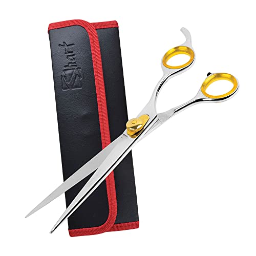 Sharf Gold Touch 440c Japanese Stainless Steal Pet Grooming Shear, 8.5 Inch Straight - size: 8.5 inches, style: Straight Scissors - Blunt Tip