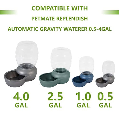 Pet Water Fountain Charcoal Replacement Filters Compatible with Petmate Replendish Mason Gravity Waterers, Automatic Cat Dog Water Bowl Dispenser Filters Replacement(6 Pack)