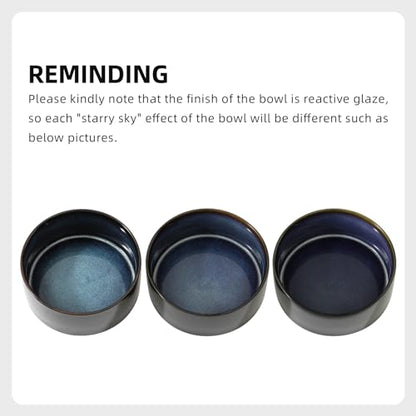 Havniva 8.3inch Ceramic Dog Bowls Dog Food Bowl for Large Breed Dog Food and Water Bowl Non-Slip Dog Dish Large Capacity Feeding Pet Water Bowl - color: 1 Bowl - Starry Sky, size: 8.3inch