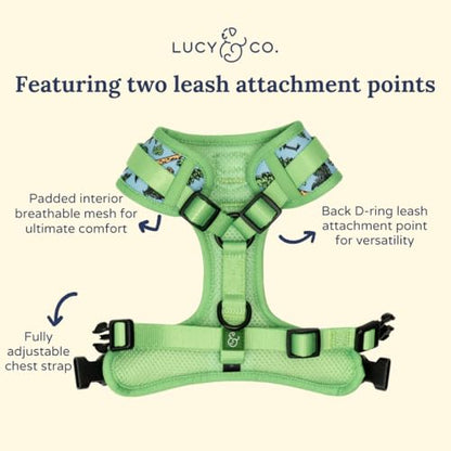 Lucy & Co. x Parks Project Feel the Earth Breath No-Pull Dog Harness, Adjustable Front Clip Harness with Comfort Padding, X-Large - color: Feel the Earth Breath, size: X-Large