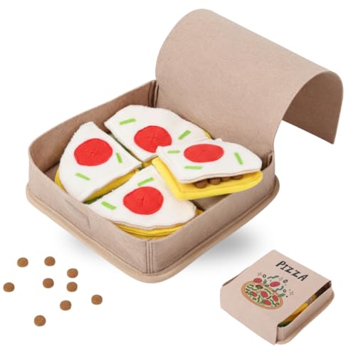 American Brand | Interactive Dog Puzzle Toy | Anti-Boredom & Mental Stimulation | Snuffle Mat for Dogs | Slow Feeding & Enrichment Game | Small, Medium, Large Dogs | Pizza or Bowling (Pizza) - color: Pizza