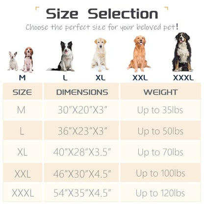 Dog Beds for Large Dogs Breeds,Sofa Dog Bed with Pillow for Crate Kennel, Super Soft Pet Bed for Support Bolster, Comfortable Pet Couch Bed & Non-Slip Bottom - size: 40"L x 28"W x 3.5"Th