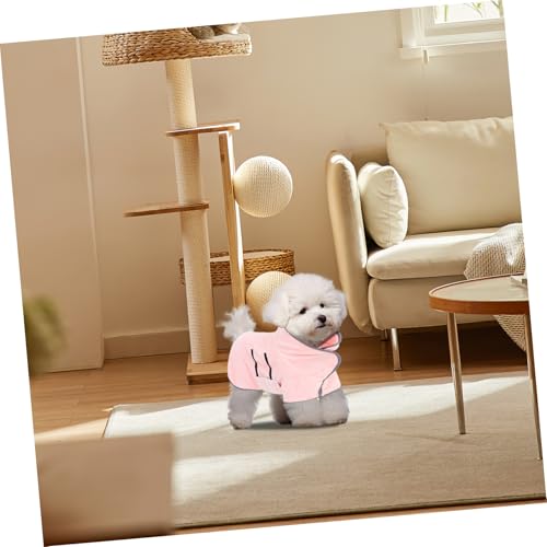 Kisangel Fast Drying Pet Bathrobe Super Absorbent Dog Towel Robe for Quick Drying After Bath Shower Comfortable Microfiber Puppy Towel for Pet Care Machine Washable
