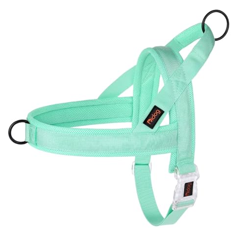 Didog No Pull Dog Harness with Breathable Mesh Padded, Quick Fit & Easy on Dog Vest Harness for Small Medium Large Dogs Training Walking(Green,S) - color: Green, size: S:Chest 18-24", Fit 17-30 lbs