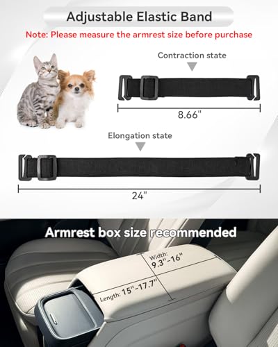 PETSFIT Dog Car Seats for Small Dogs with Safe Protection Hooks, Small Dog Car Seat with Upgraded Safety Tethers, Washable Cushion, Center Console Dog Car Seat for Pets Under 8 Lbs (Light Grey) - color: Light Grey
