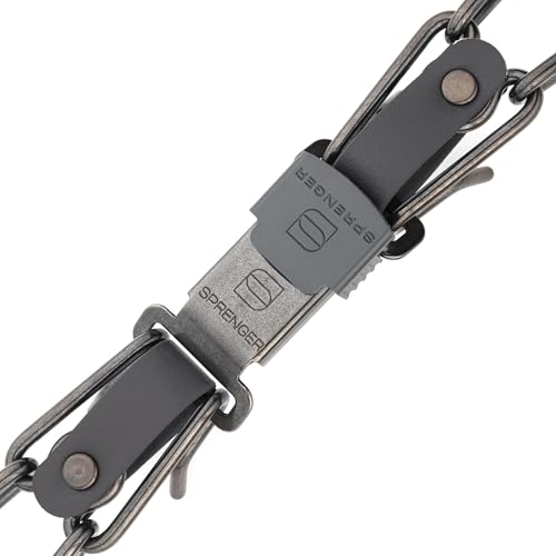 Herm Sprenger Black Stainless Steel Dog Collar with Quick Release ClicLock Buckle and Biothane Insert Training Collar Made in Germany (Black, 25in x 4.0mm(Neck Size up to21-22in)) - color: Black, size: 25in x 4.0mm(neck size up to21-22in)
