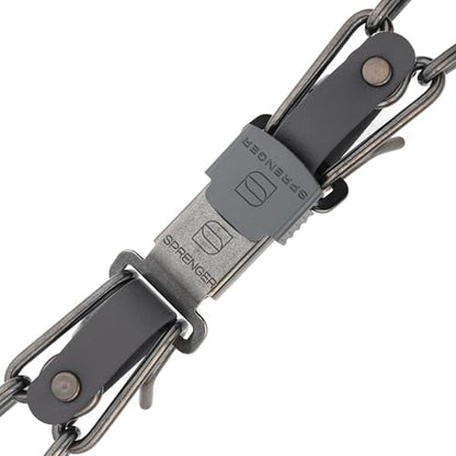 Herm Sprenger Black Stainless Steel Dog Collar with Quick Release ClicLock Buckle and Biothane Insert Training Collar Made in Germany (Black, 25in x 4.0mm(Neck Size up to21-22in)) - color: Black, size: 25in x 4.0mm(neck size up to21-22in)