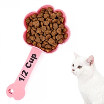 Personalized Cat Dog Food Scoop Custom Dog Food Measuring Cup with Name Pet Accessories Gifts for Pet Lover - color: Gray