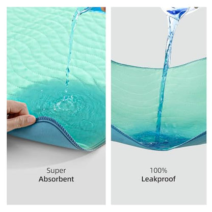 Pee Pads for Adults, Kids and Pets, Cotton-Like Surface, Machine Washable, 100% Leak Prevention with Waterproof TPU Layer (1 Pack, 34*52 inch) - size: 1 pack, 34*52 inch