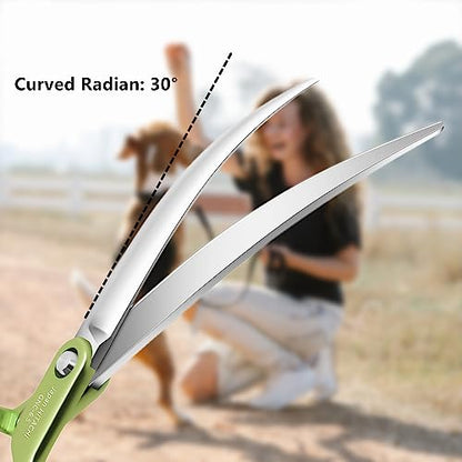 HASHIMOTO Curved Scissors for Dog Grooming, Dog Grooming Scissors Curved, Extremely Light Weight, 6.5 inch, 30 Degree of Curved Blade, Matt Surface. - size: 6.5", style: Curved (Super Lightweight)
