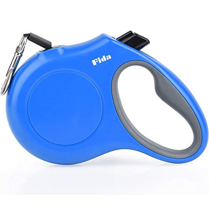 Fida Retractable Dog Leash, 16 ft Dog Walking Leash for Small Dogs up to 26lbs, Soft Grip, Tangle Free, Blue - color: Blue, size: Small