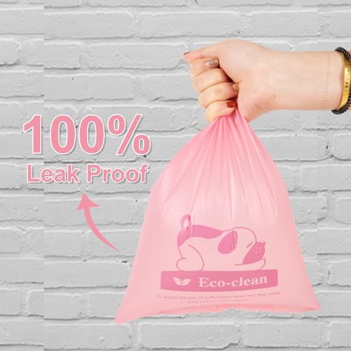 ECO-CLEAN 360 Count Dog Poop Bags with Dispenser, Leak-Proof, Cherry Blossom scented - color: Pink-Scented