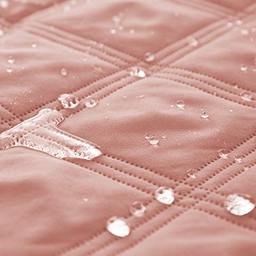 Ameritex Waterproof Dog Bed Cover Pet Blanket with Anti-Slip Back for Furniture Bed Couch Sofa - color: Lightpink, size: 30x60 Inch (Pack of 1)