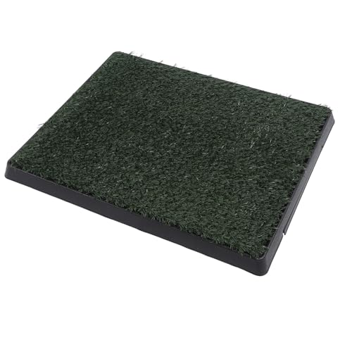 Reusable Puppy Training Potty Tray for Home, Pet Urine Pad, Indoor Grass Pipi Pads for Dogs (Small 12 Inch)