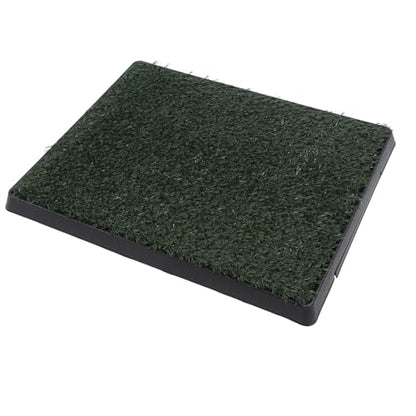 Reusable Puppy Training Potty Tray for Home, Pet Urine Pad, Indoor Grass Pipi Pads for Dogs (Small 12 Inch)