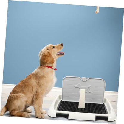 UPKOCH Dog Potty Tray Large Capacity Splashproof Dog Toilet for Indoor Use Durable Plastic Pee Tray Prevents Urine Spills and Mess