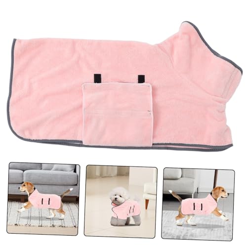 VICASKY Super Absorbent Quick Drying Dog Bathrobe Towel Fast Dry PET Towel for Dogs Cats Comfortable Microfiber Robe for Bathing and Swimming