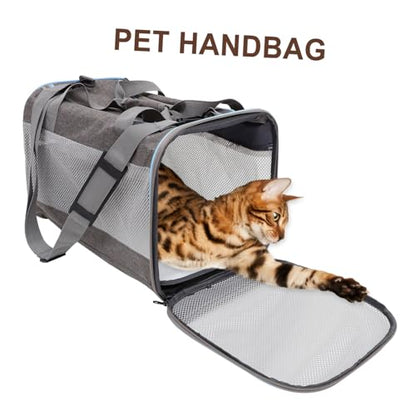 Cat Carrier Backpacks Top Loading Cat Carrier Soft Sided Mesh Pet Travel Bag