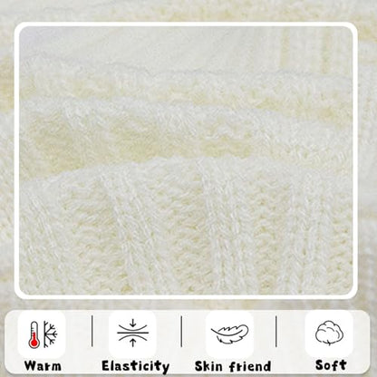 Chihuahua Clothes Dog Sweaters for Small Dogs Girl Fall Cute Winter Warm XXS Dog Clothes Thick Pet Puppy Outfit Extra Small Dog Sweater (XX-Small) - color: White, size: XX-Small
