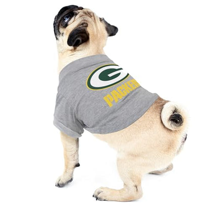 Littlearth NFL Green Bay Packers Pet T-Shirt, Team Color, X-Small - color: Green Bay Packers, size: X-Small