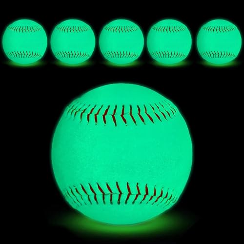 Practice Baseballs for Batting and Throwing Training - color: Glow in The Dark Box of 6