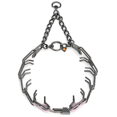 Herm Sprenger Black Stainless Steel Dog Collar with Quick Release ClicLock Buckle and Biothane Insert Training Collar Made in Germany (Pastel Purple, 25in x 4.0mm(Neck Size up to21-22in)) - color: Pastel Purple, size: 25in x 4.0mm(neck size up to21-22in)